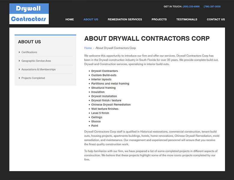 Drywall Contractors Corp